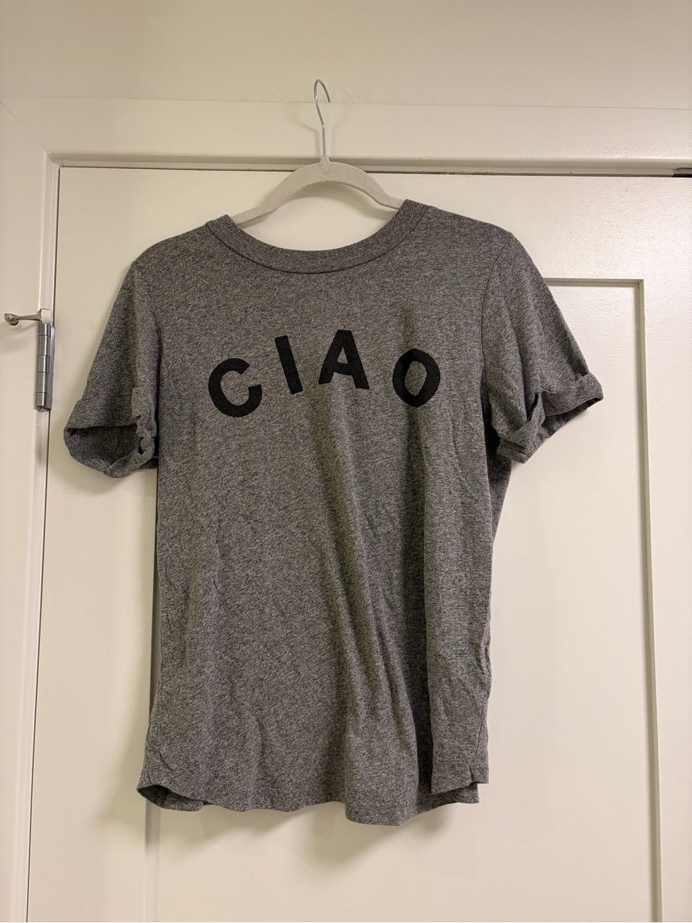 Sol Angeles Gray CIAO Graphic Short-Sleeve Tee
